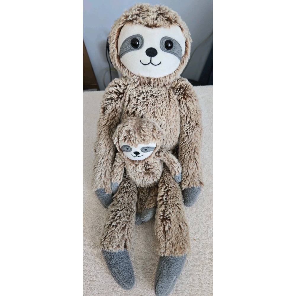 Cloud Island Sloth Plush Baby Mom Rattle Set Complete Lovey Target Kid 16" 13L